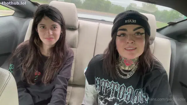 Alaska Zade – Sierra Jade contemplating life in the back of a car with two squirts