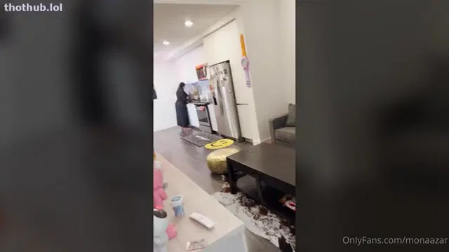 Mona Azar – Hijab Abaya Kitchen Fuck Creampie OnlyFans