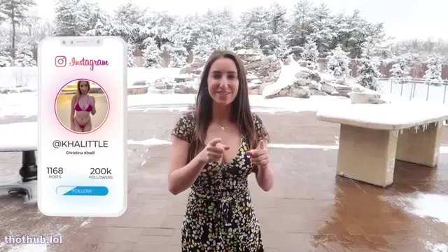 Christina Khalil Jaw Dropping Wicked Weasel Snow Try On!