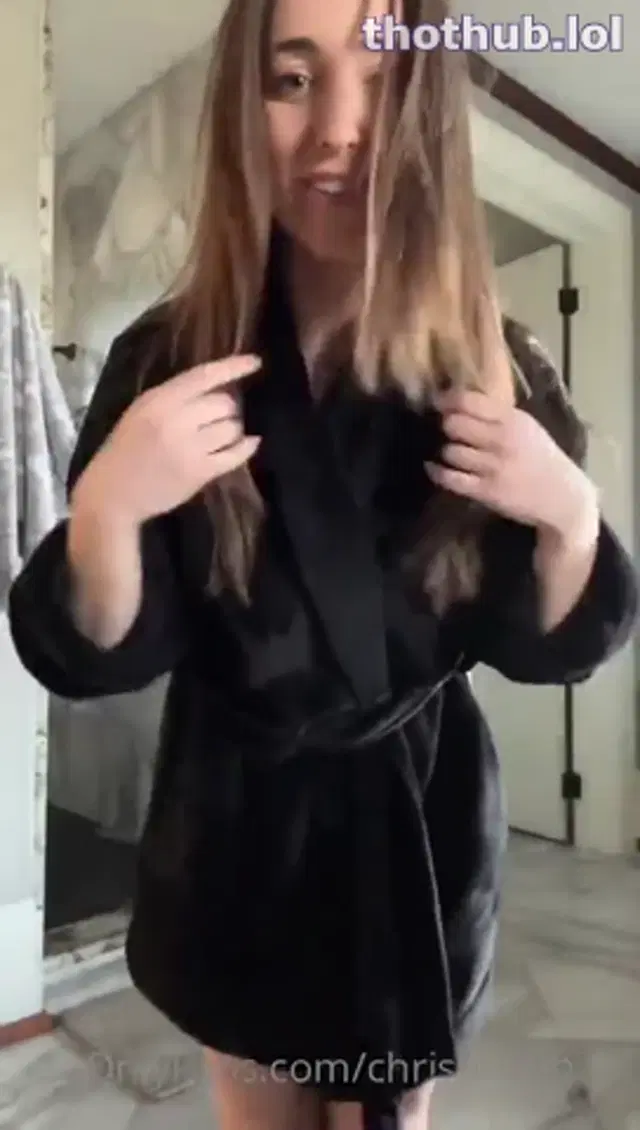 Christina Khalil shower see thru tits & dildo ass tease
