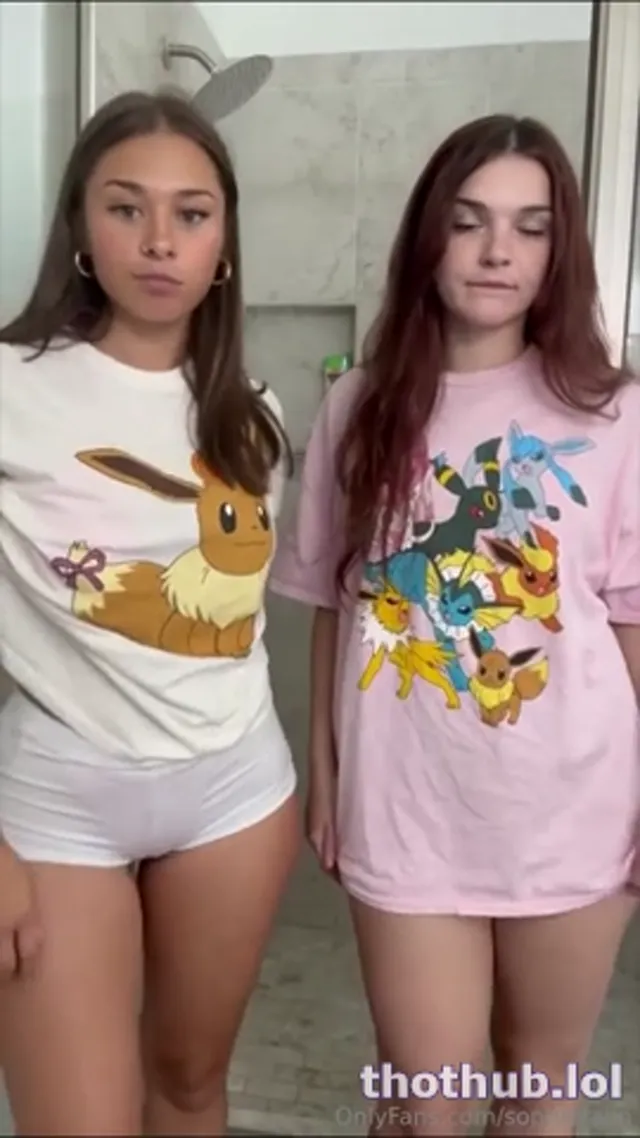 Sophieraiin and ava reyes bikini shower video