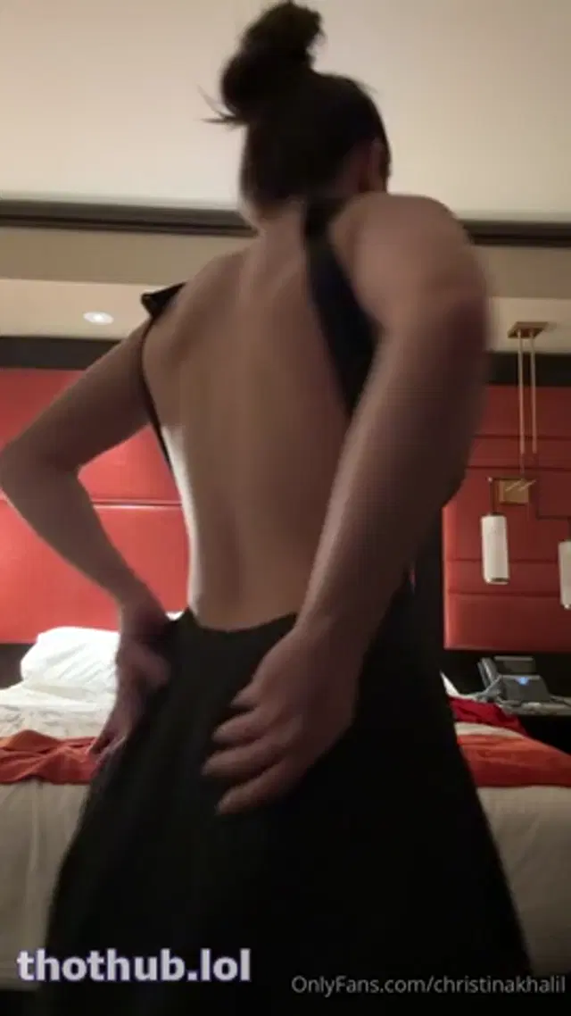 Christina Khalil back in the hotel room