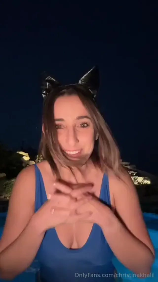 Christina Khalil Anal sex Plug Bikini Tryon paid vid with Pussy Slips 10-June-2025