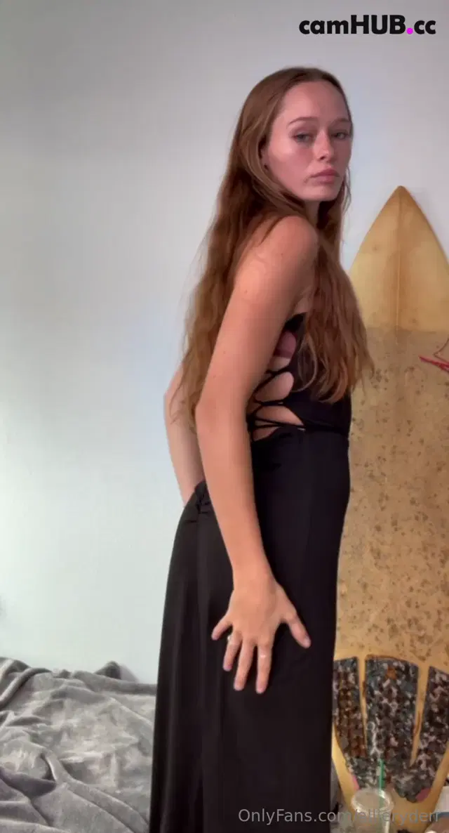 Allie Ryderr strips, stands and masturbates