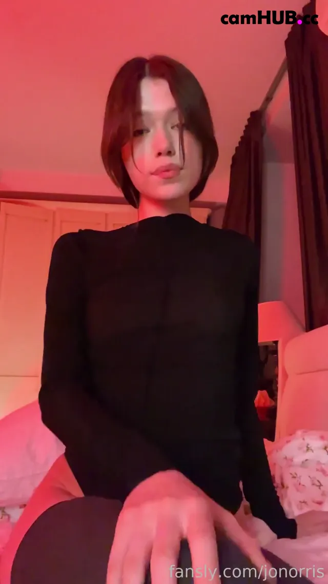 JoNorris v-22 Black Oufit Masturbate