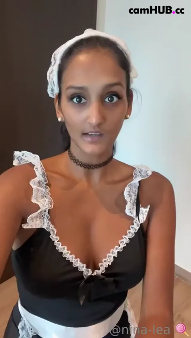 Leamonet Horny Maid Fingers Her Pussy On The Bed