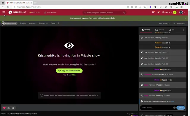 Kristinedrike Cam Model