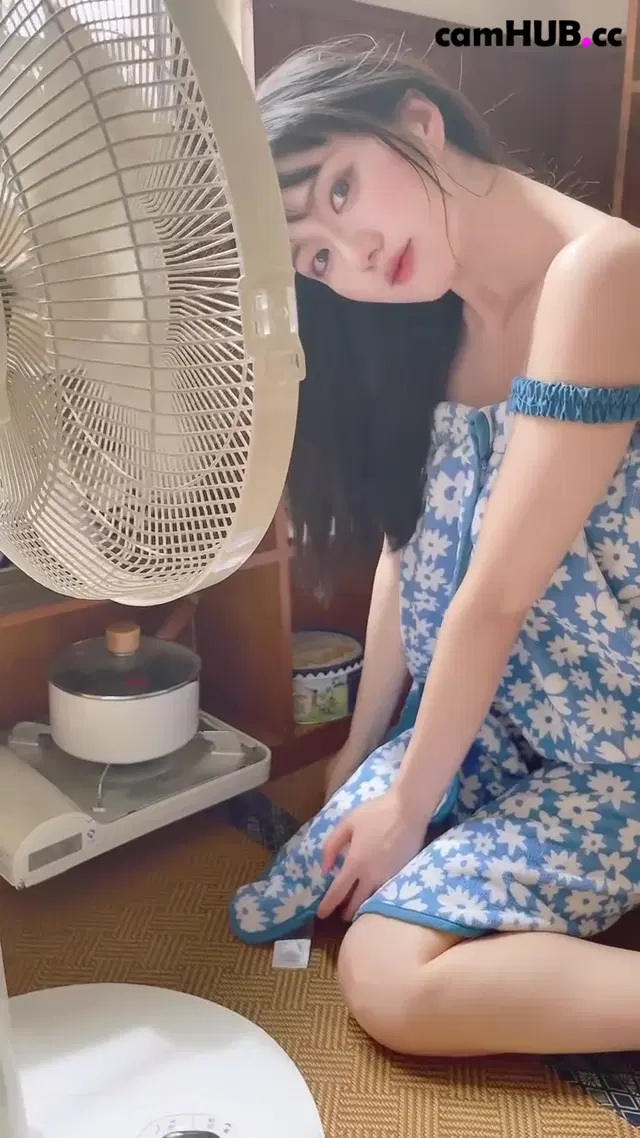 Blowing hard before giving blowjob