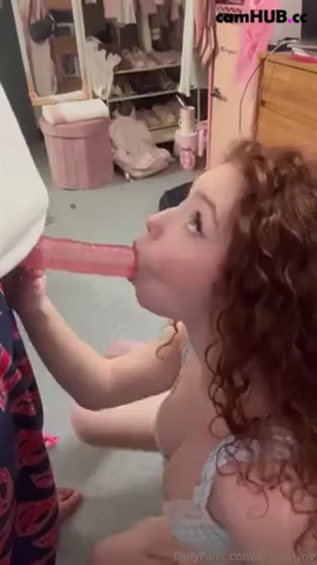 Livia Paige Redhead Gagging On A Toy Dildo leaked Onlyfans