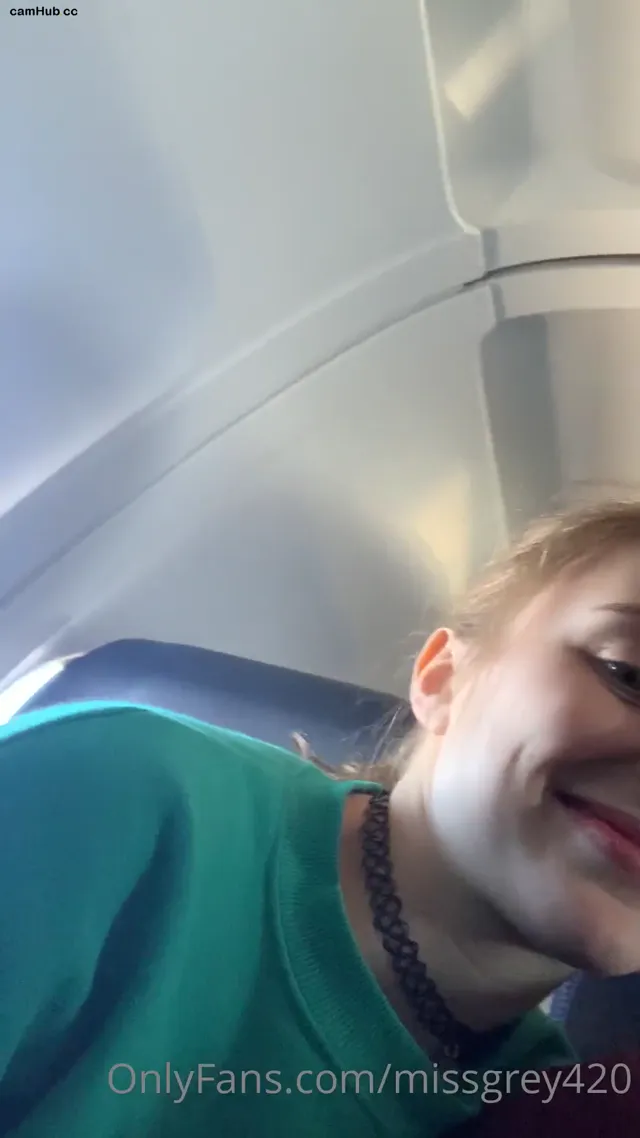 Missgrey420 blowjob while plane to LA