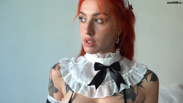 VioletLatte naked pussy & cosplay maid