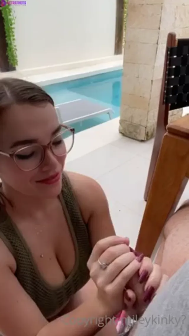 Miley Mercier Handjob And Titty Fuck To Get Huge Cumshot On Glasses