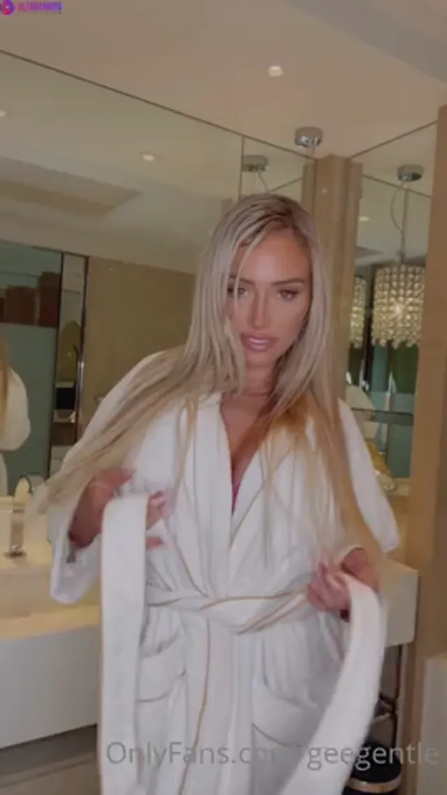 Australian Bombshell Georgina Gentle in Sexy Pink Lingerie