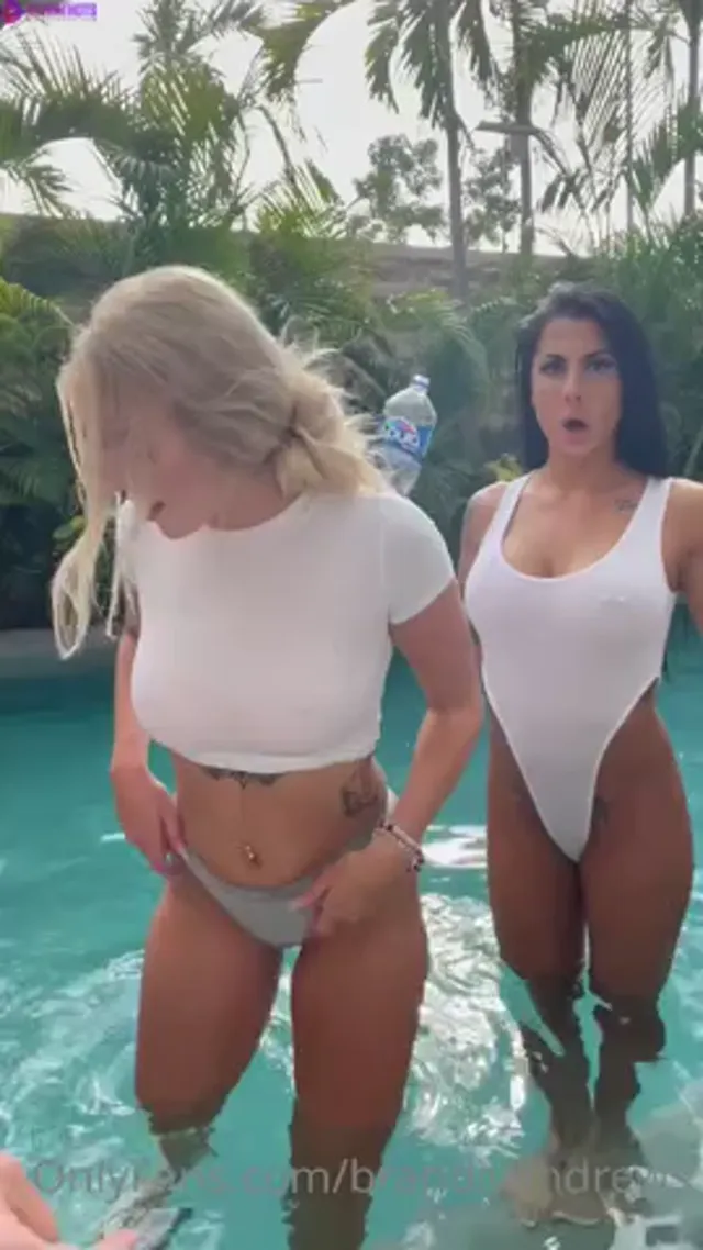 Tiauna Riley Wet Shirt Contest In The Pool