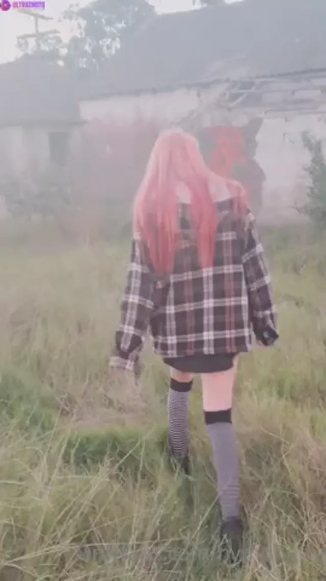 Nymphelita Strips In Abandoned Building