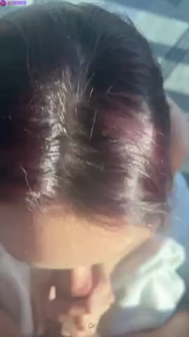 Veronica Perasso Giving A Hot Blowjob Outdoors