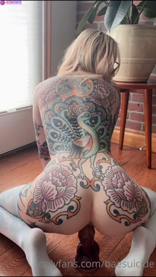 Bae Holmquist Rides Dildo On The Ground