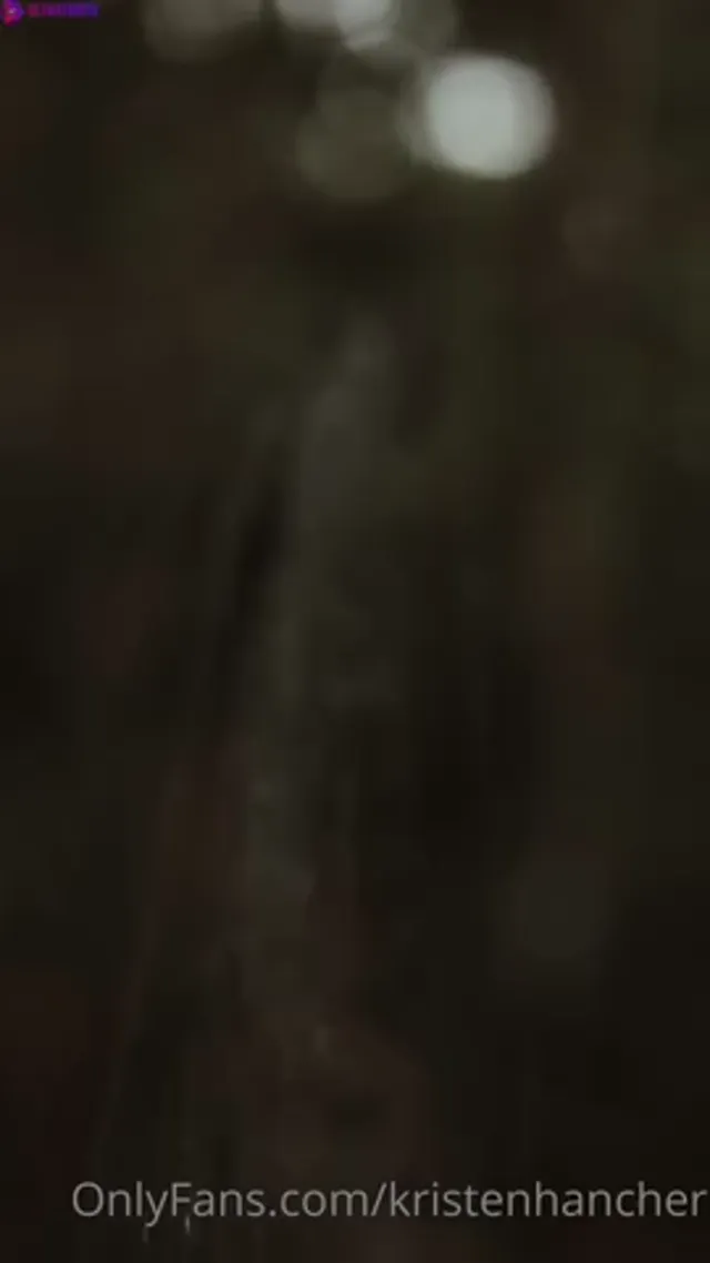 Kristen Hancher Taking Shower In The Woods