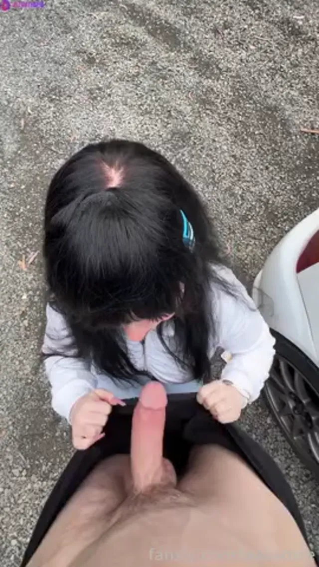 Lara Rose Sucks And Fucks Big White Cock in Public