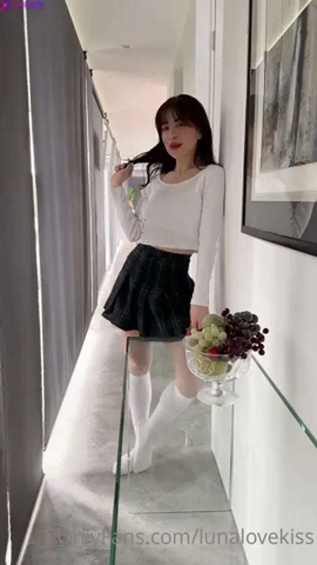 Luna Lovekiss Strips In The Kitchen