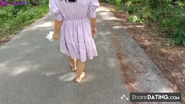 Forest Fuck: Public Creampie with Asian Big-Tit Teen