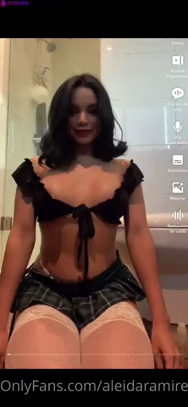 Aleida Ramirez Bending Over And Fucking Pussy with Dildo