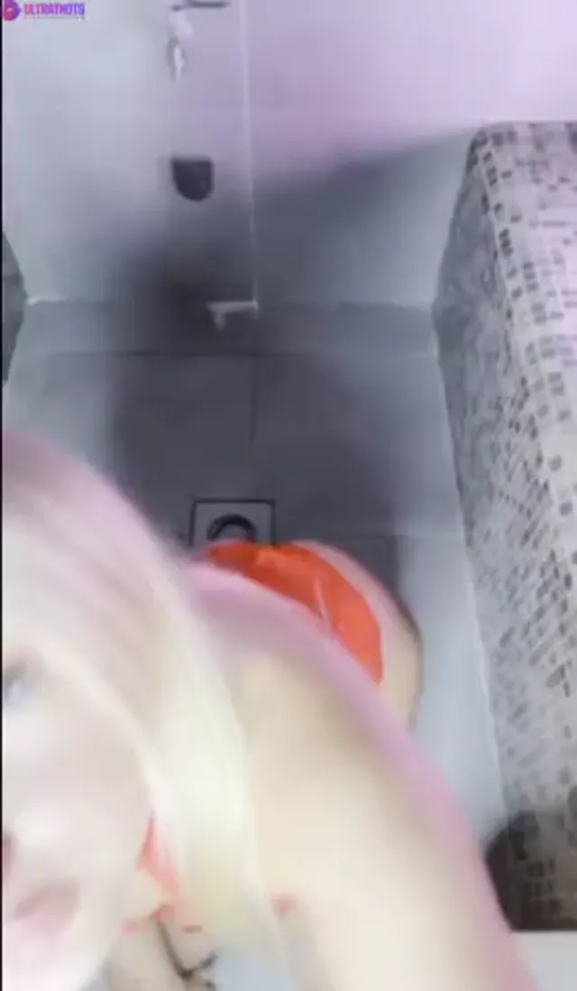 Diablotine Rides Dildo In The Bathroom