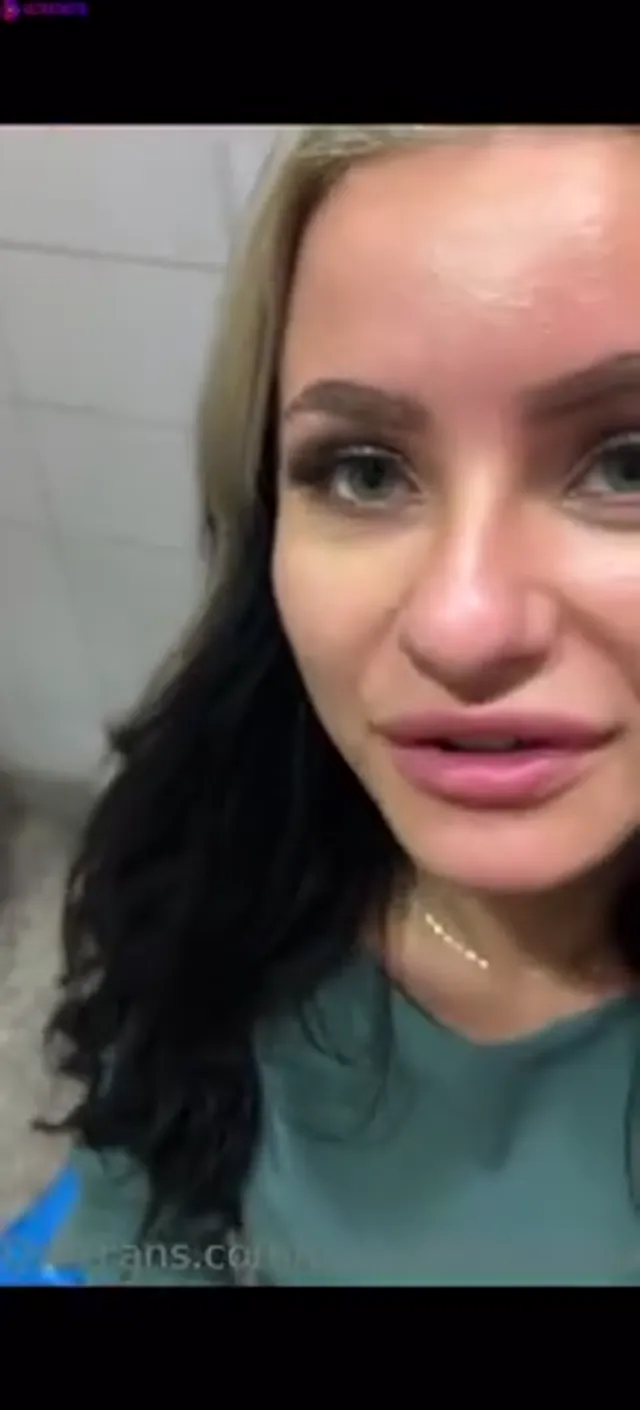 Swedish Emelie Magnusson blowjob in public with cum in mouth