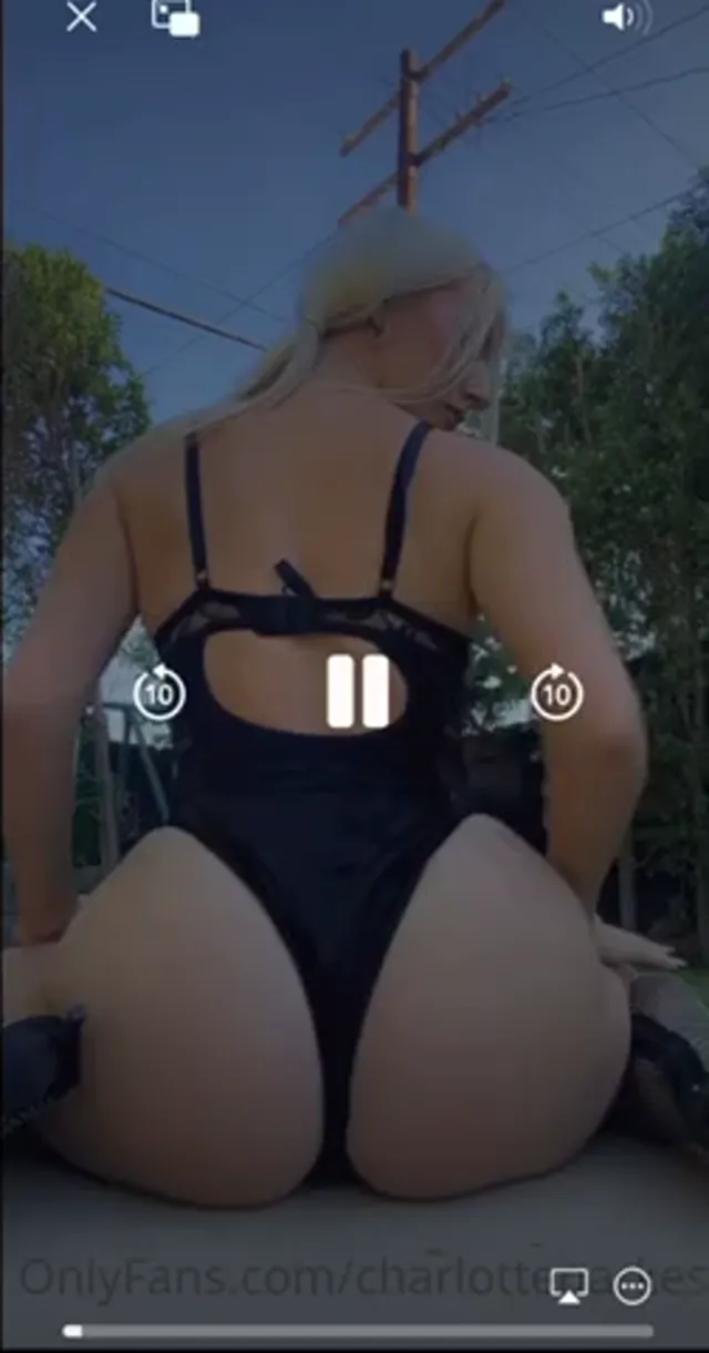 Charlotte Parkes Shakes Booty In The Garden