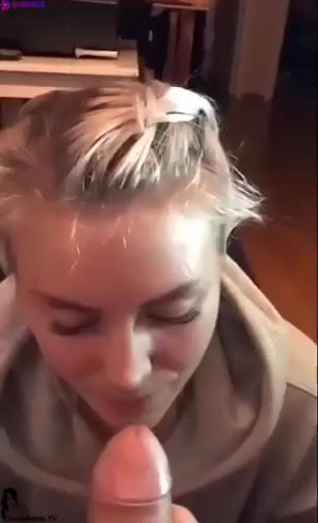 Swedish mrsbadass blowjob cum swallow