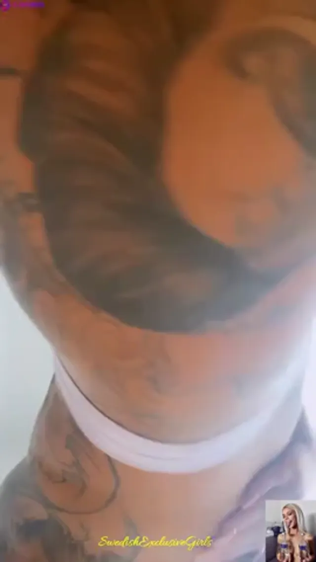 Swedish babe Ionlyeatvag showing her big tits & tight pussy