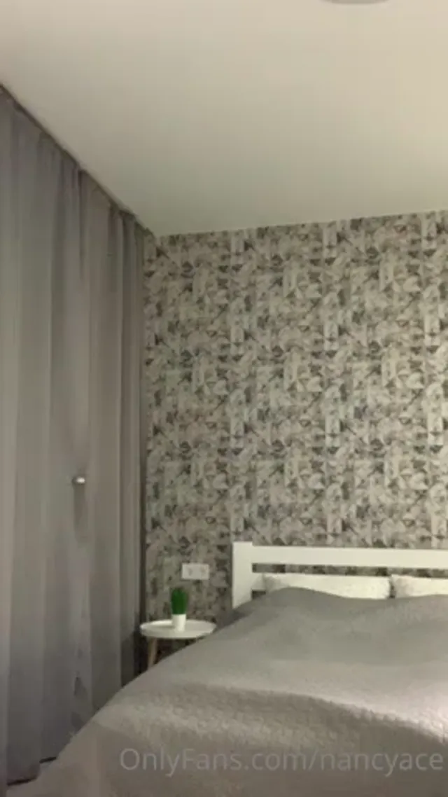 NancyAce Strips In The Bedroom