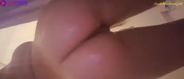 Swedish Babe Candy naked shower tease