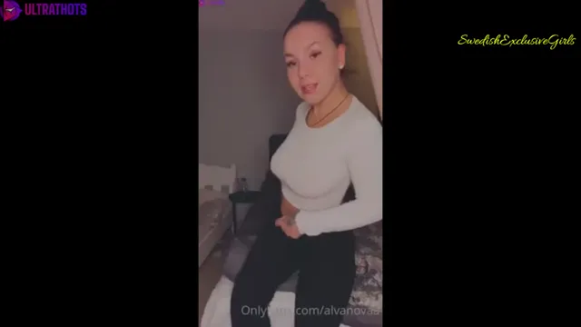 Swedish Babe Alva Jerk Of Instructions ( Runkinstruktioner )