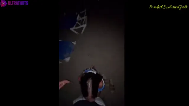 Swedish Babe Elin Swede Sex in public beach at night