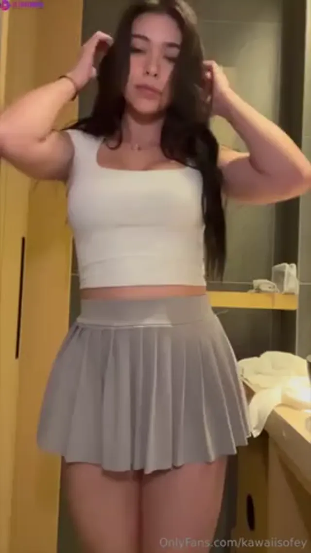 Aishah Sofey Stripping in Sexy Tennis Skirt