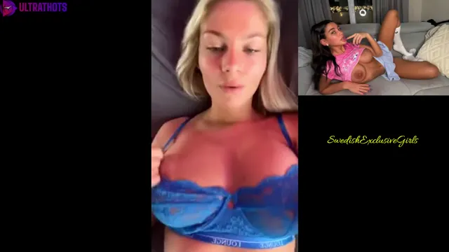 Swedish babe thatyoungblonde flash her perfect big tits