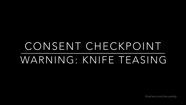 Cherryxkitty Sex Toys And Knife Play