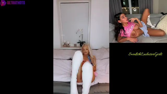 Norwegian Babe Iselin Michelsen  hot dildo pussy masturbation in bedroom