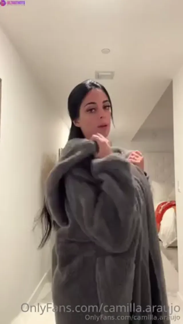 Camilla Araujo Teasing Body And Masturbating Pussy in Red Bodysuit