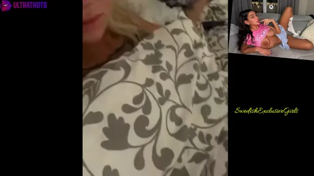 Swedish Tattooed Babe Paulina Alatalo Pussy Masturbation in bed