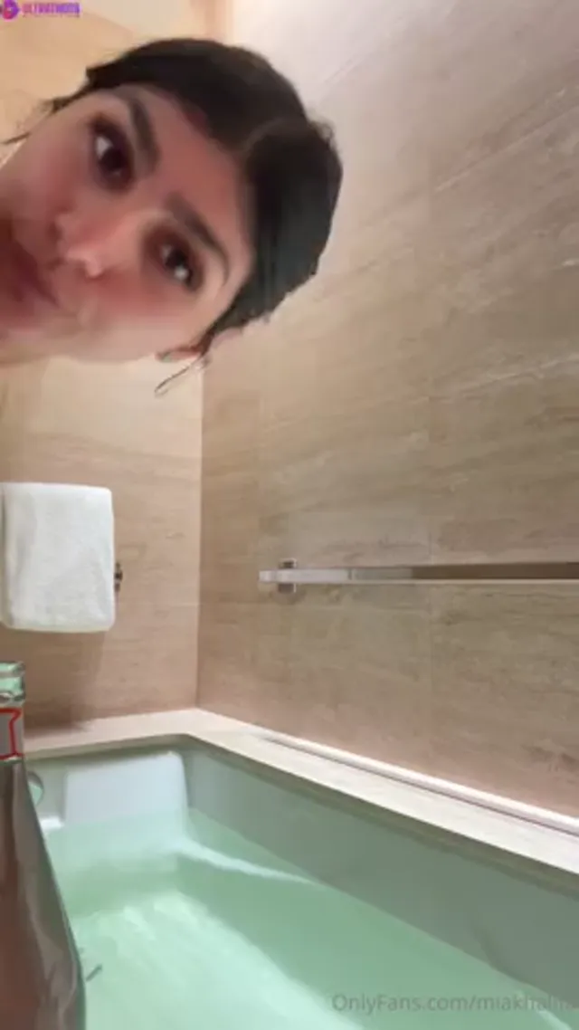 Mia Khalifa Talking And Bathing Naked