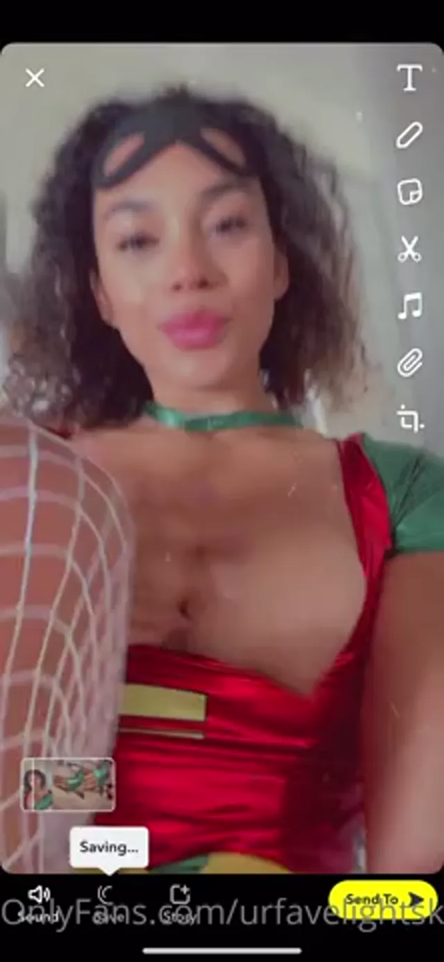 Urfavelightskin Fingers Pussy In Costume And Fishnet Leggings