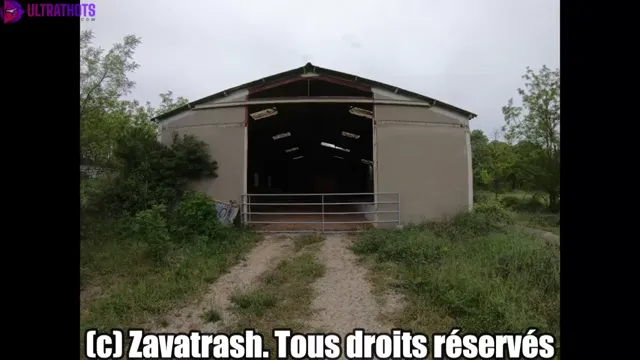 Zavatrash Outdoor Masturbation With Big White Dildo