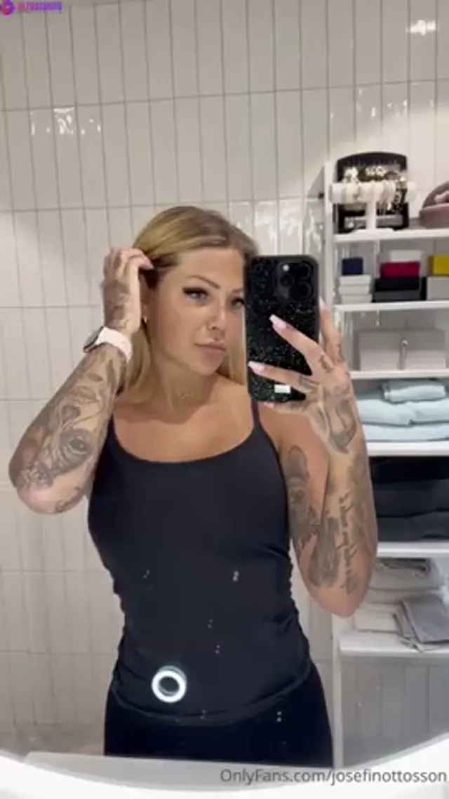 Josefin Ottosson shows her big boobs