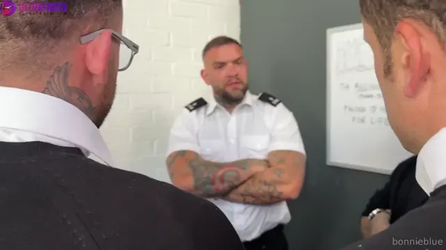 Slutty Bonnie Blue Gets Gangbanged by Prison Guards in Prison