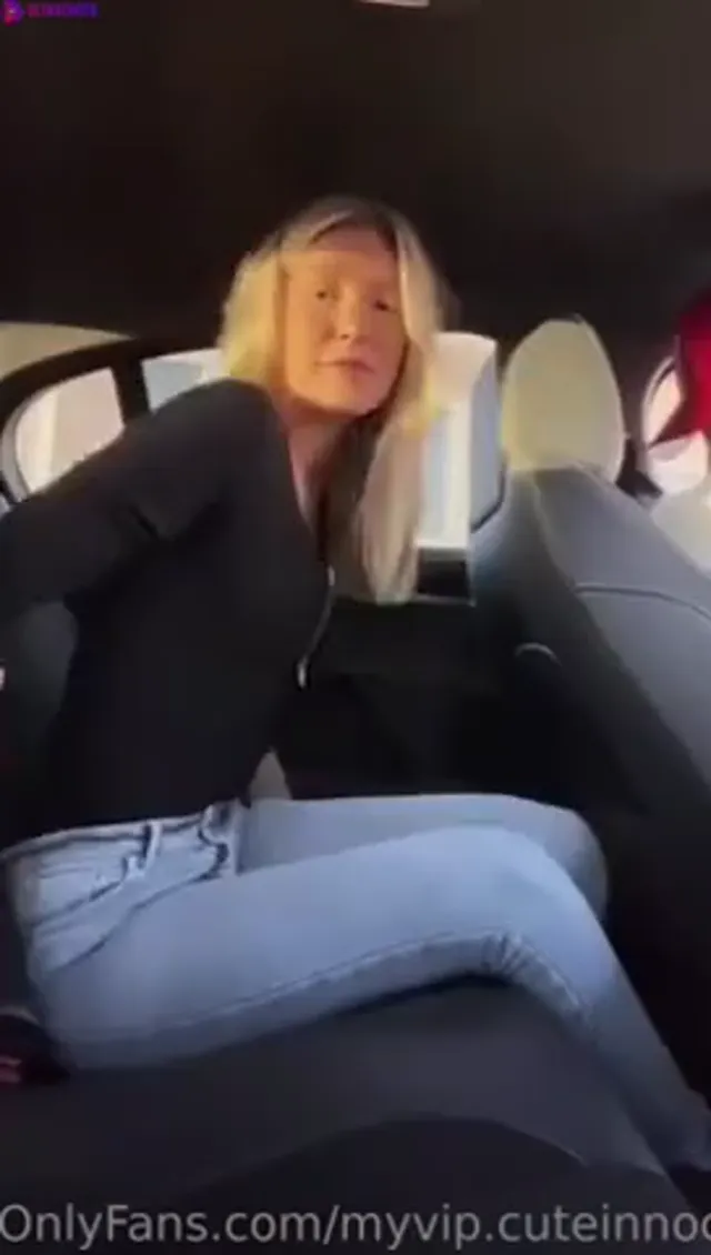 Swedish Cuteinnocent car masturbation and blowjob