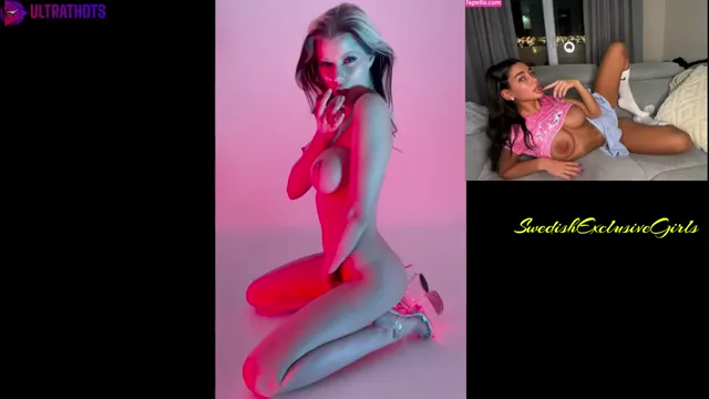 Swedish Goth Girl HoneyBabeSugarPiie Shows her naked body in a photoshoot