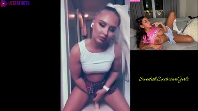 Norwegian Barbie rides and sucks dildo