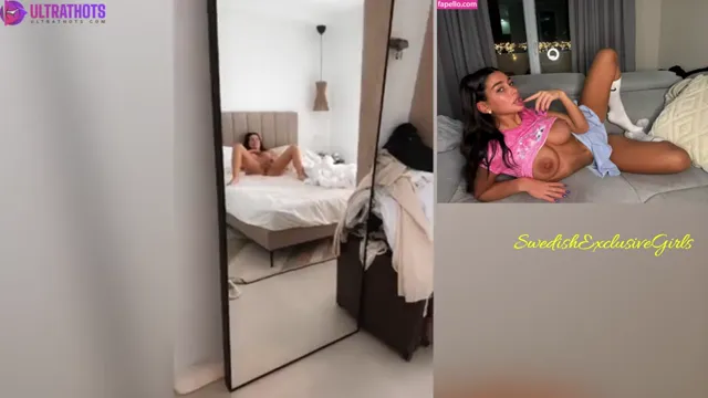 Norwegian Babe Melina Johnsen getting caughted in 4K masturbaiting then having sex